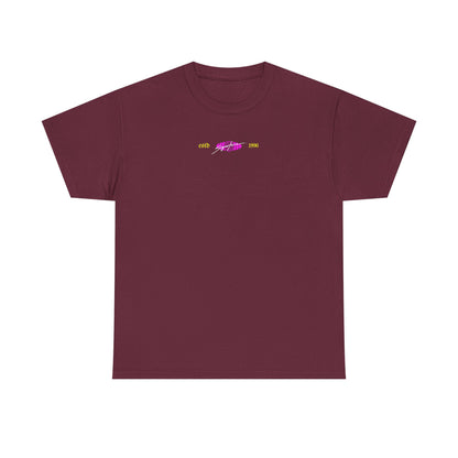 Fearless Statue Graphic Tee — Neon Streetwear T-Shirt