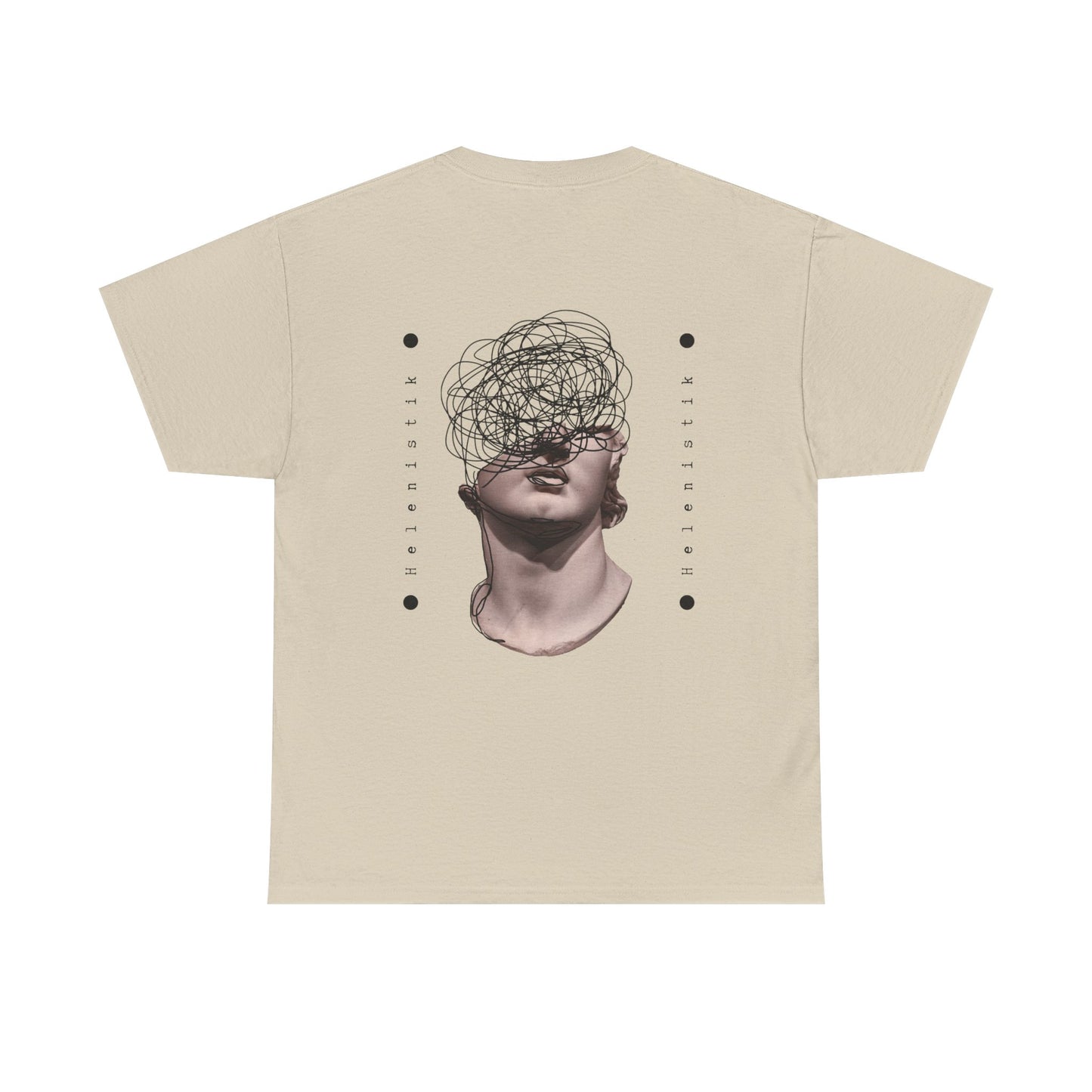 Abstract Mind Art Tee — Surreal Head Scribble Graphic T-Shirt