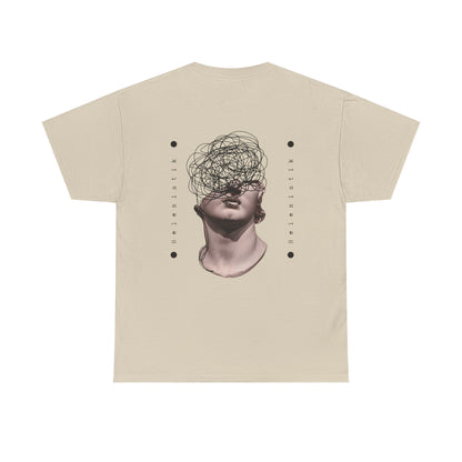 Abstract Mind Art Tee — Surreal Head Scribble Graphic T-Shirt