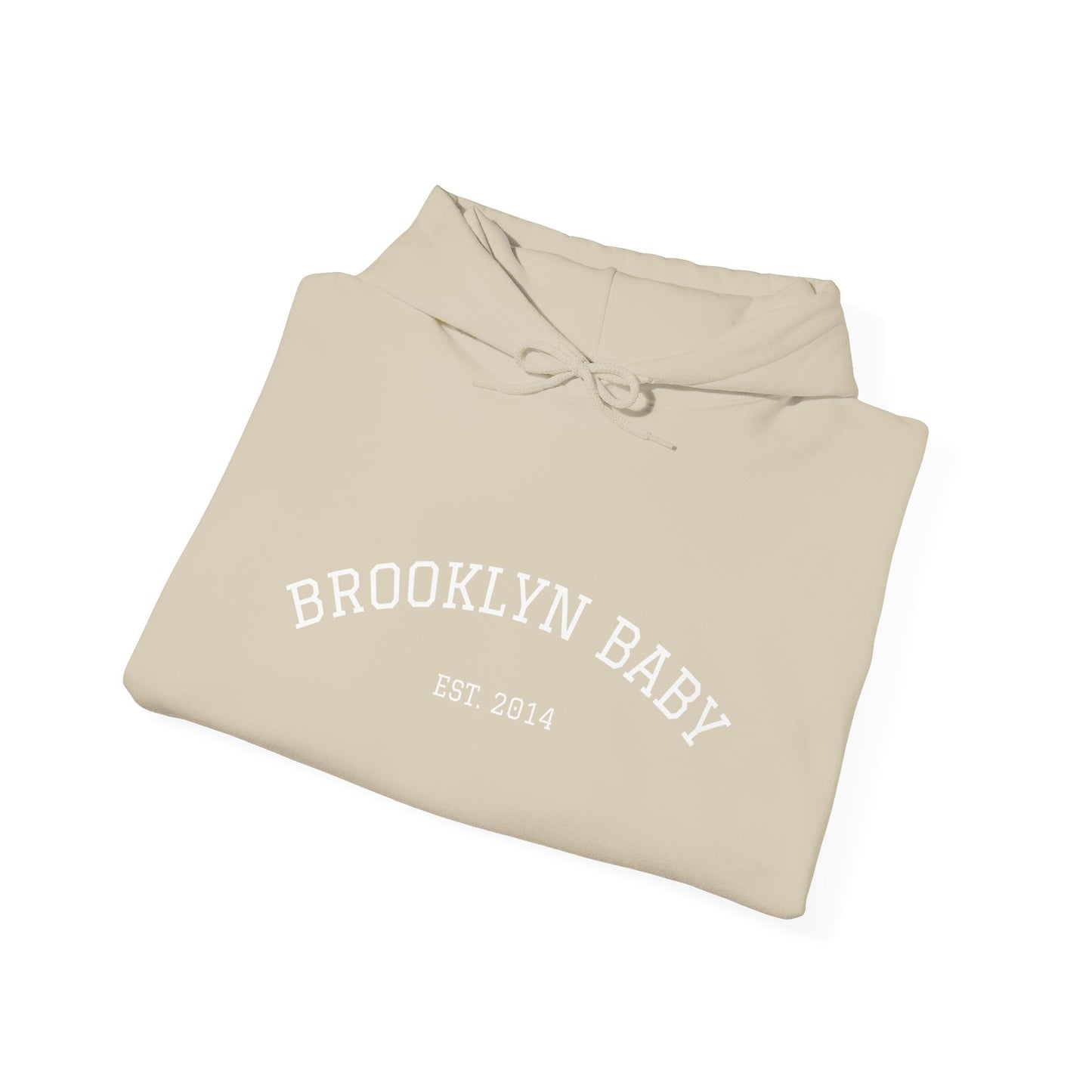 Brooklyn Baby Hoodie – Minimalist 'BROOKLYN BABY EST 2014' Pullover
