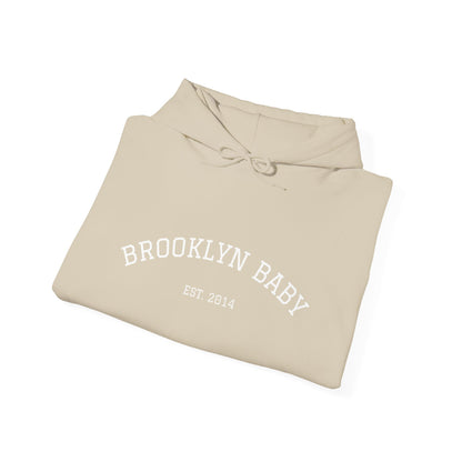 Brooklyn Baby Hoodie – Minimalist 'BROOKLYN BABY EST 2014' Pullover