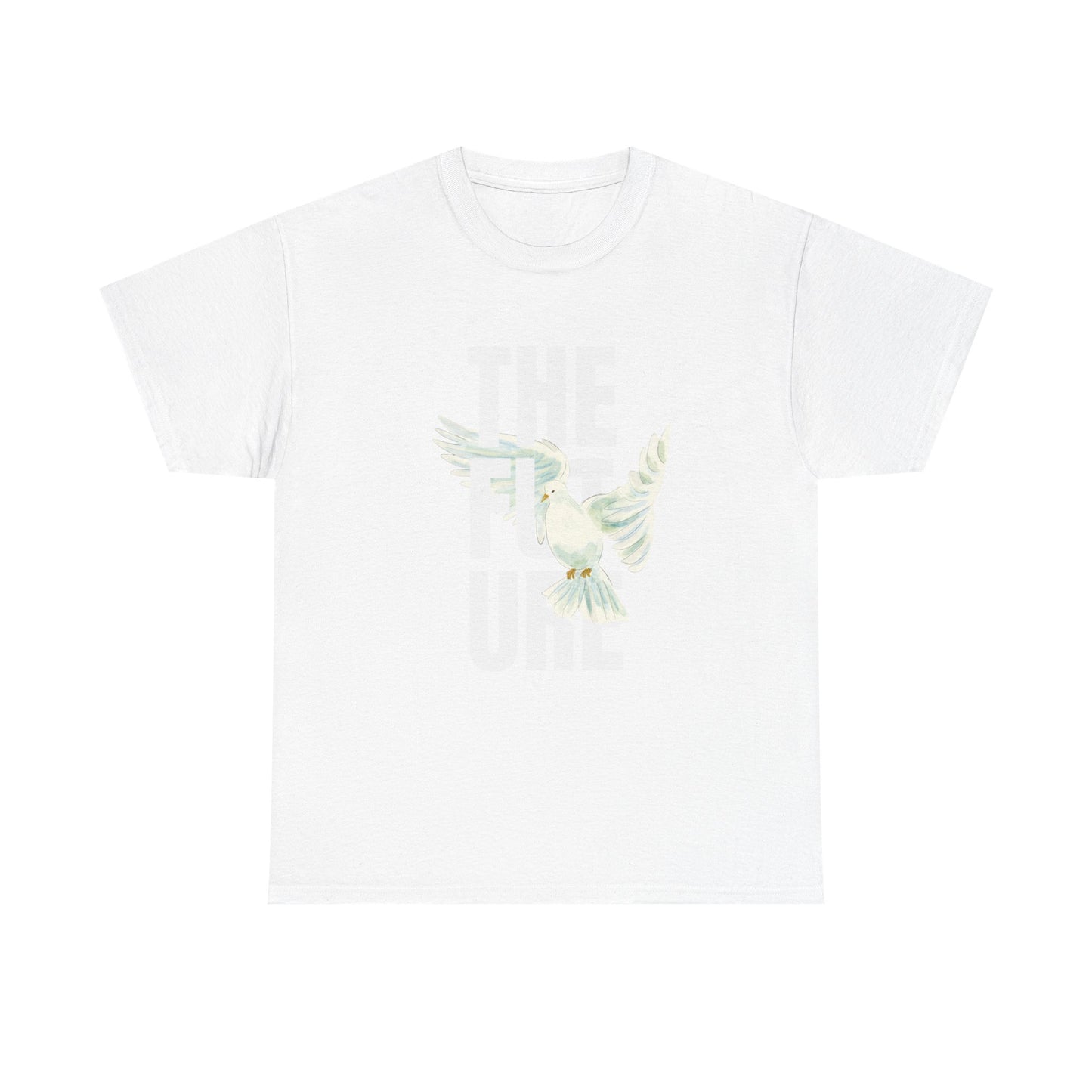 Dove Peace Tee — 'The Future' Soft White Graphic T-Shirt