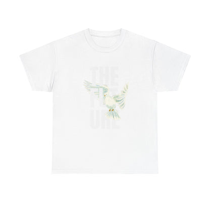 Dove Peace Tee — 'The Future' Soft White Graphic T-Shirt
