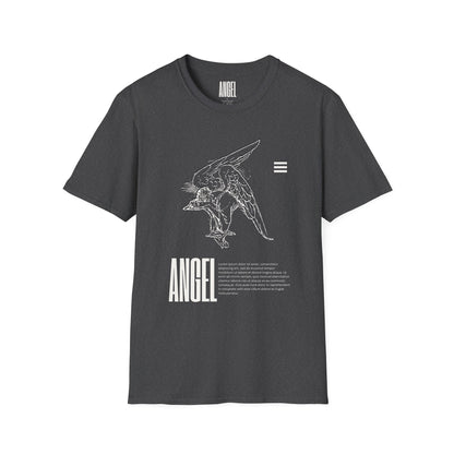 Angel Sketch T‑Shirt — Minimalist Line Art Graphic Tee