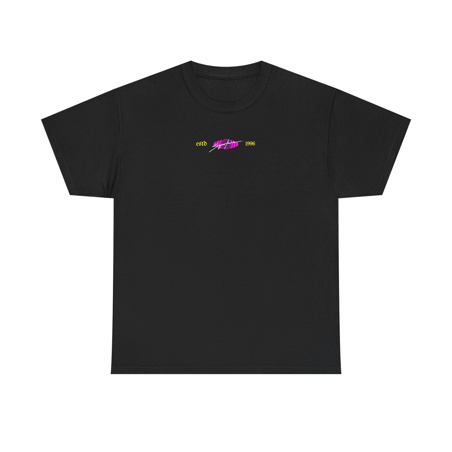 Fearless Statue Graphic Tee — Neon Streetwear T-Shirt