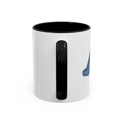 Cute Slide Cat Accent Coffee Mug — Cute Cat Coffee Cup (11/15oz)