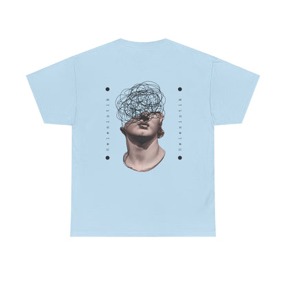 Abstract Mind Art Tee — Surreal Head Scribble Graphic T-Shirt