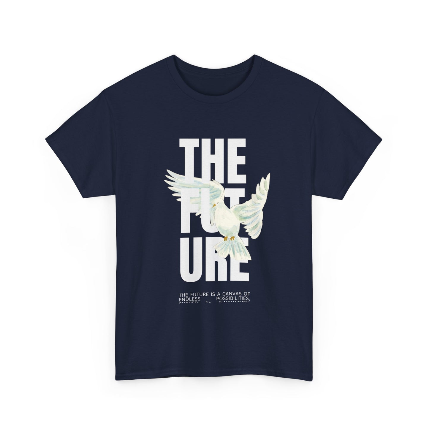 Dove Peace Tee — 'The Future' Soft White Graphic T-Shirt