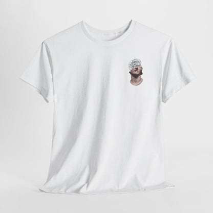 Abstract Mind Art Tee — Surreal Head Scribble Graphic T-Shirt