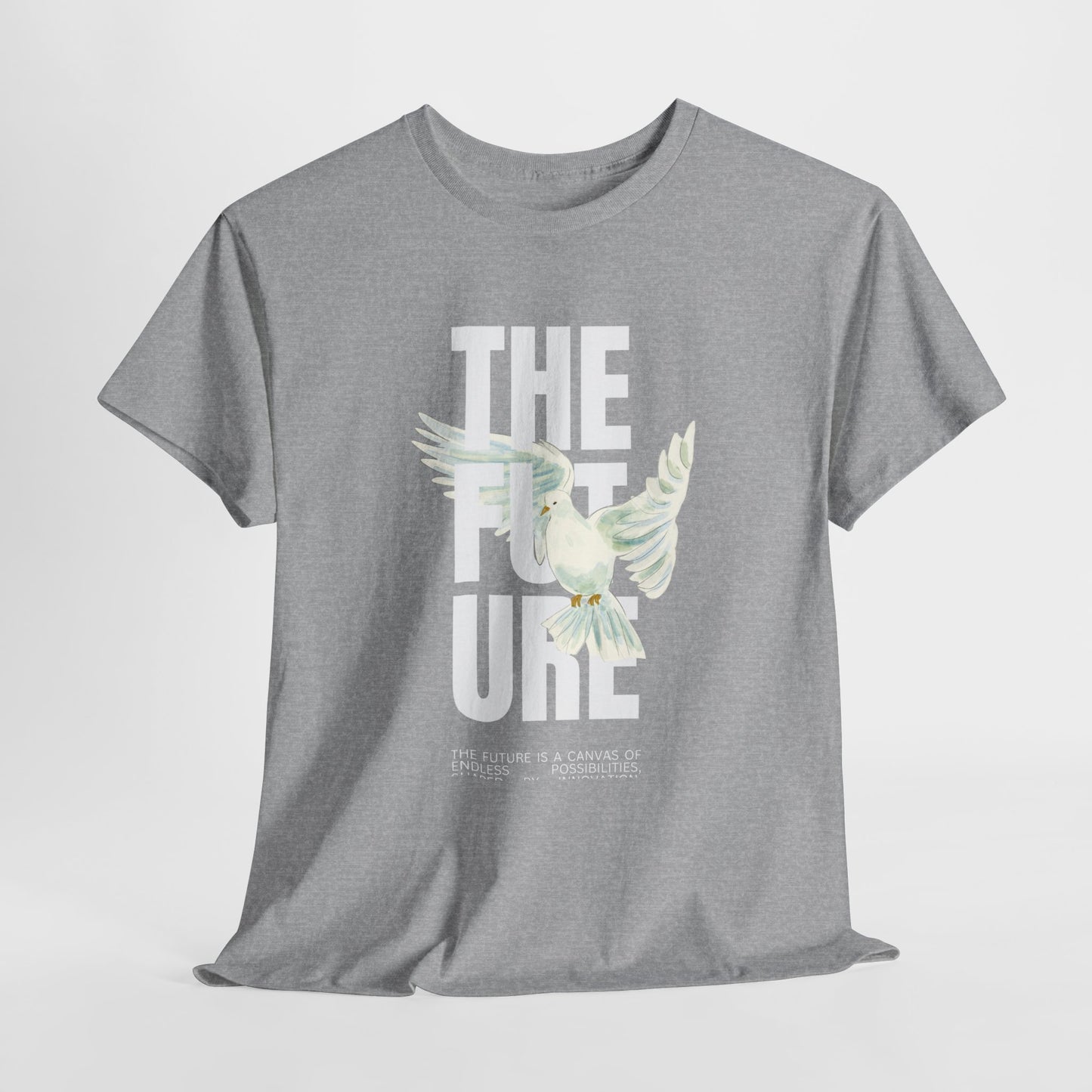 Dove Peace Tee — 'The Future' Soft White Graphic T-Shirt