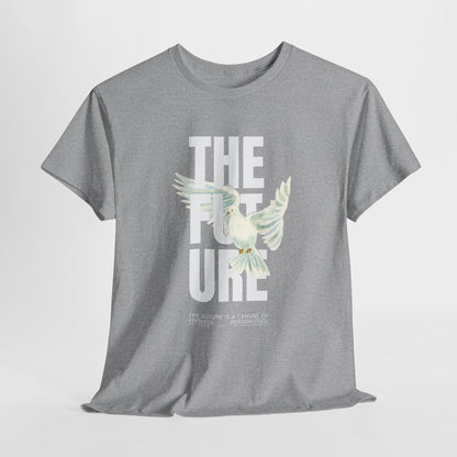Dove Peace Tee — 'The Future' Soft White Graphic T-Shirt
