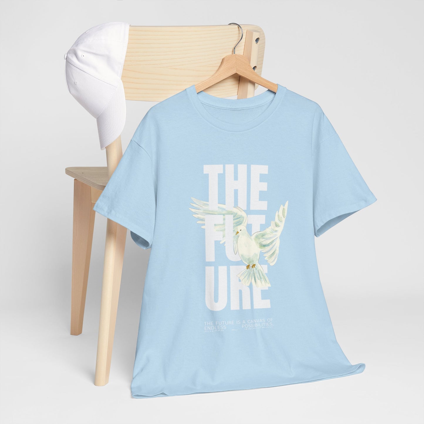 Dove Peace Tee — 'The Future' Soft White Graphic T-Shirt
