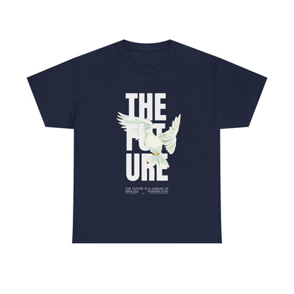 Dove Peace Tee — 'The Future' Soft White Graphic T-Shirt