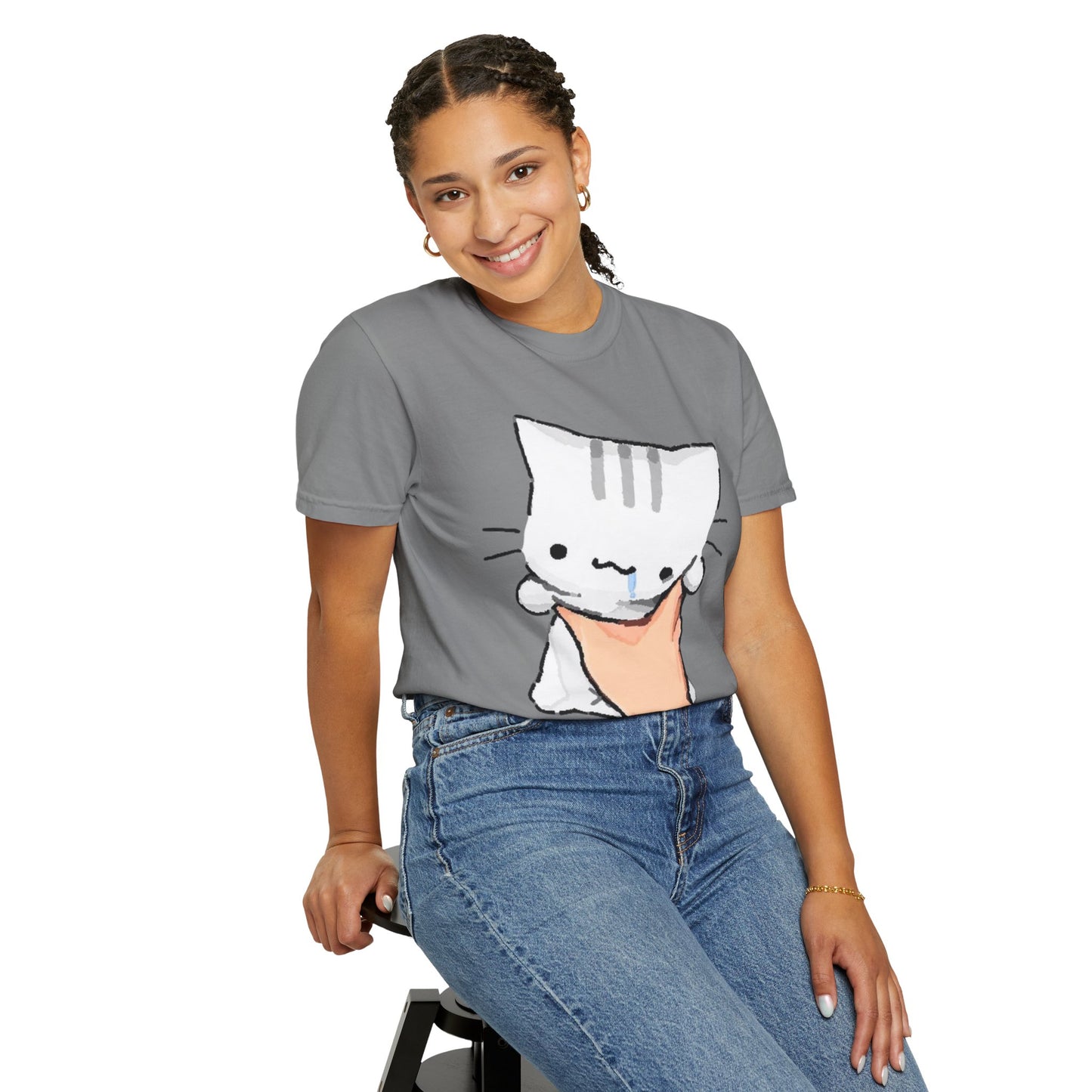 Cute Kitty Face-Squish T-Shirt