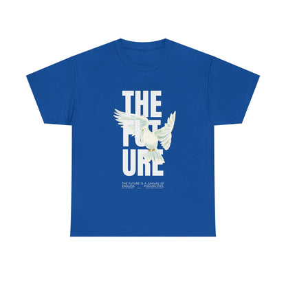 Dove Peace Tee — 'The Future' Soft White Graphic T-Shirt