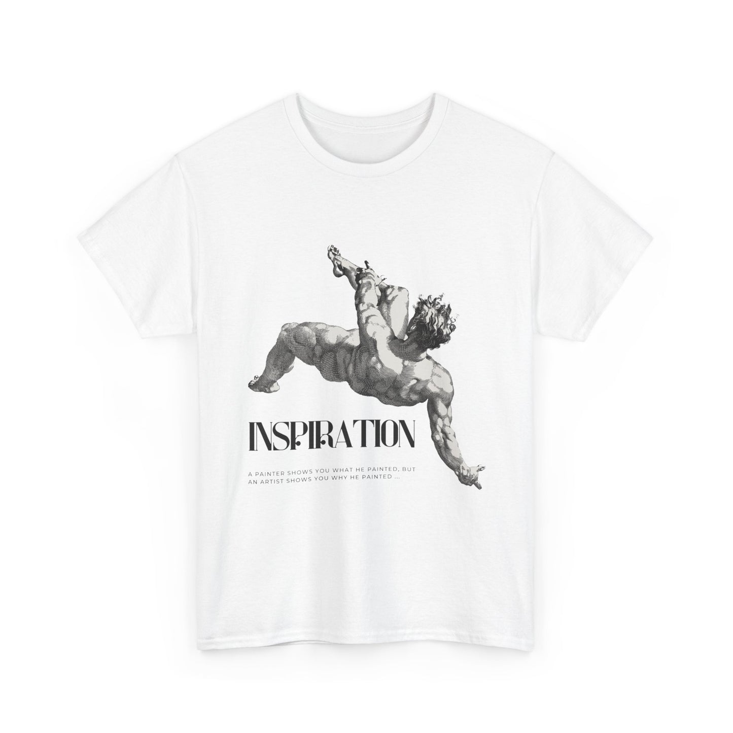 Inspiration Statue Art Tee — Classical Sculpture Graphic T-Shirt