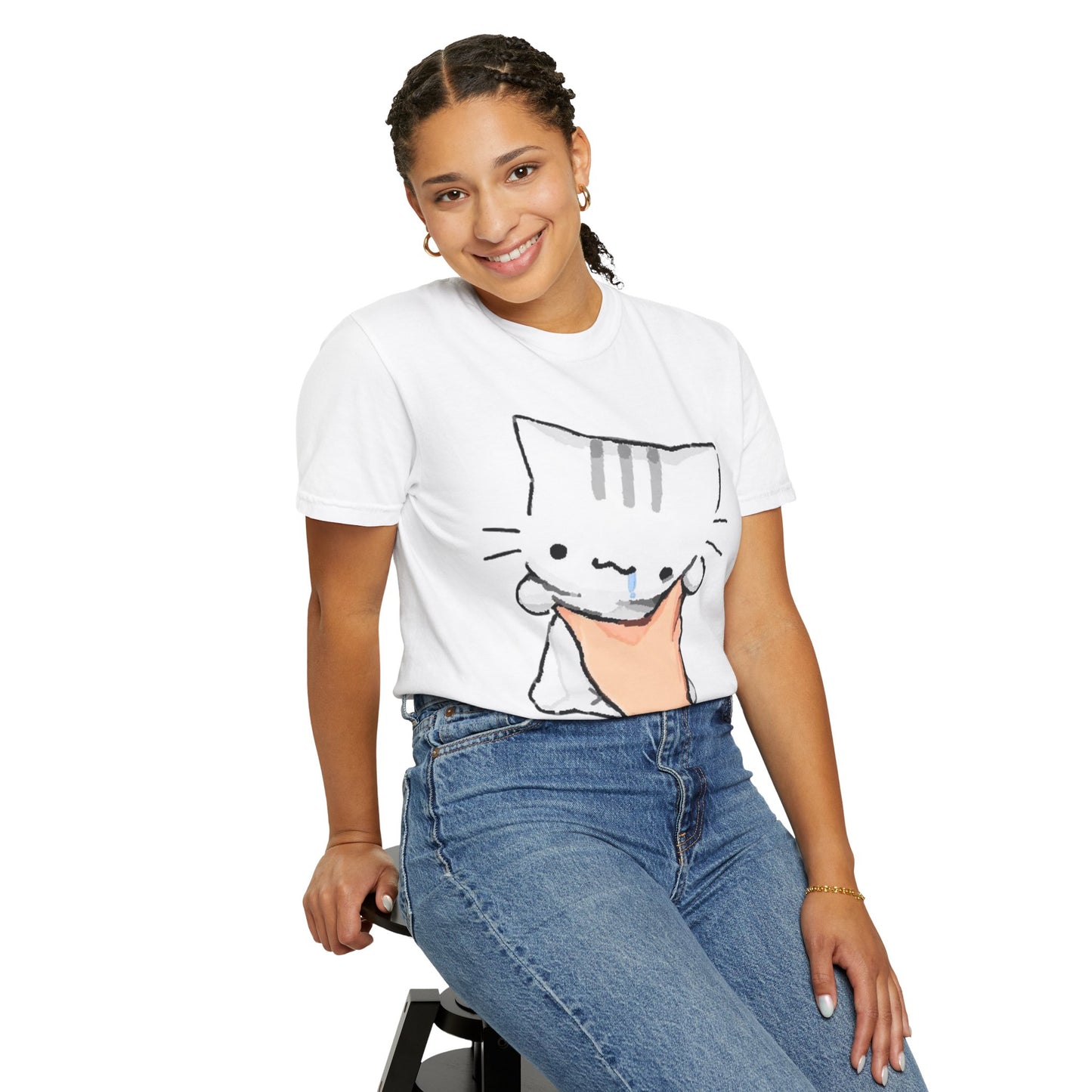 Cute Kitty Face-Squish T-Shirt