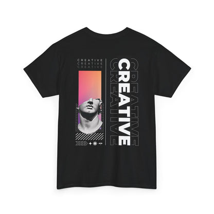 Creative Graphic Tee — 'CREATIVE' Retro Vaporwave Art T-Shirt