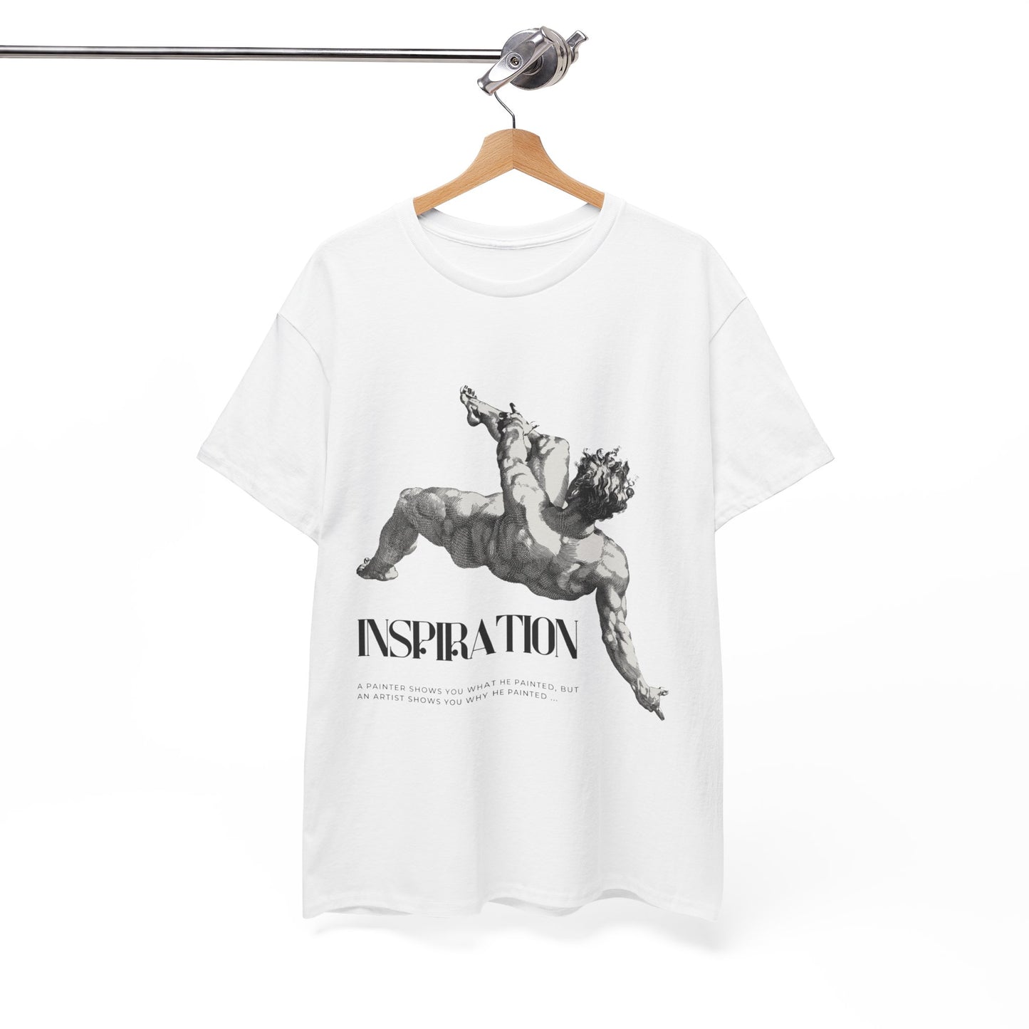 Inspiration Statue Art Tee — Classical Sculpture Graphic T-Shirt