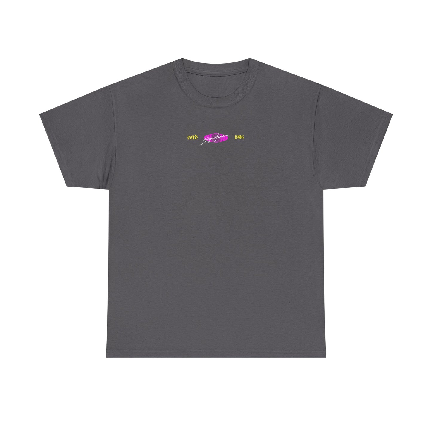 Fearless Statue Graphic Tee — Neon Streetwear T-Shirt