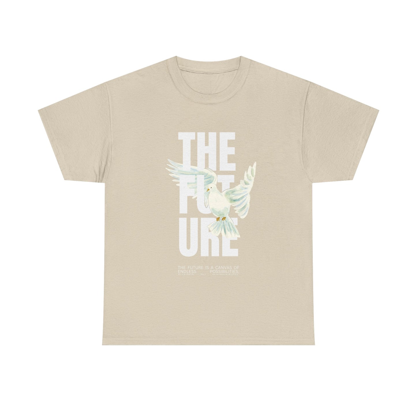 Dove Peace Tee — 'The Future' Soft White Graphic T-Shirt