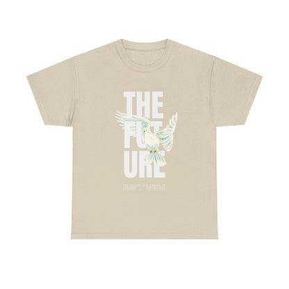Dove Peace Tee — 'The Future' Soft White Graphic T-Shirt