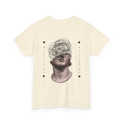 Abstract Mind Art Tee — Surreal Head Scribble Graphic T-Shirt