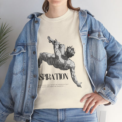Inspiration Statue Art Tee — Classical Sculpture Graphic T-Shirt