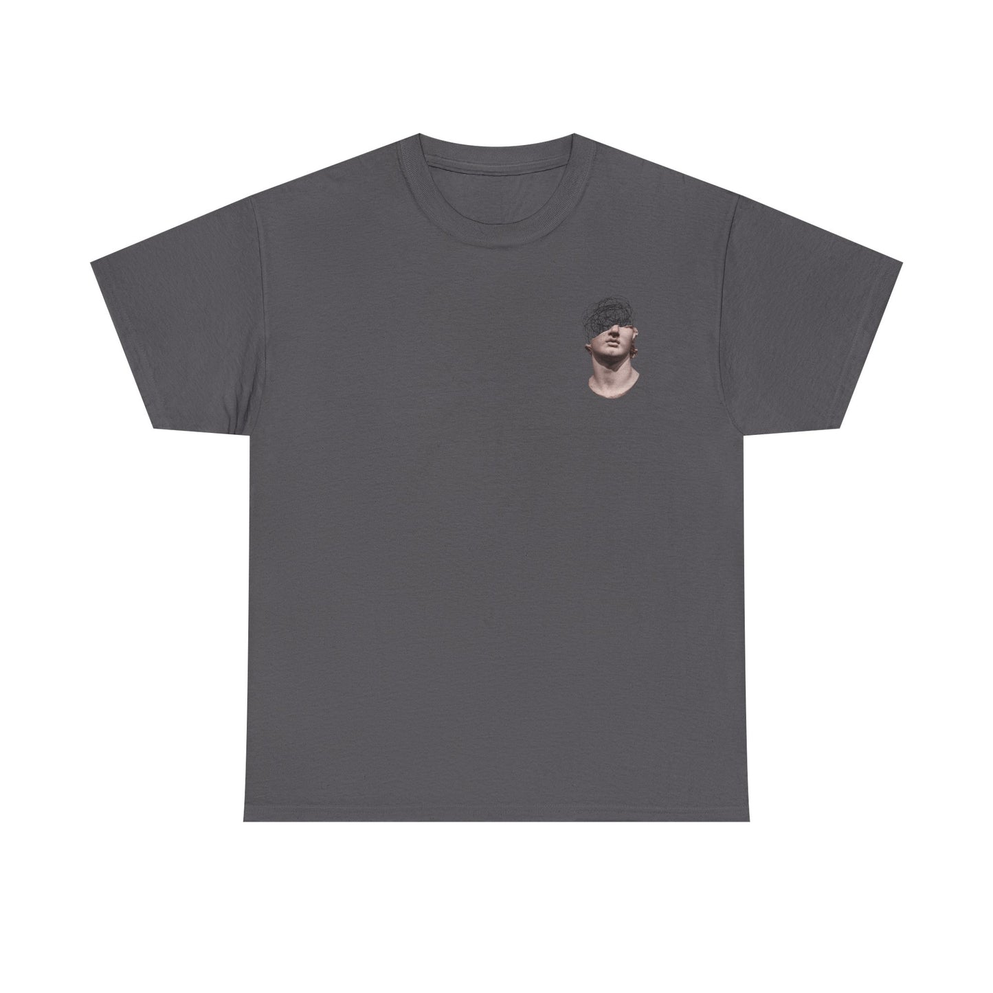 Abstract Mind Art Tee — Surreal Head Scribble Graphic T-Shirt