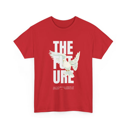 Dove Peace Tee — 'The Future' Soft White Graphic T-Shirt