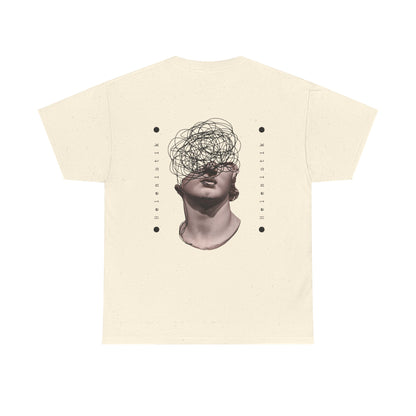 Abstract Mind Art Tee — Surreal Head Scribble Graphic T-Shirt