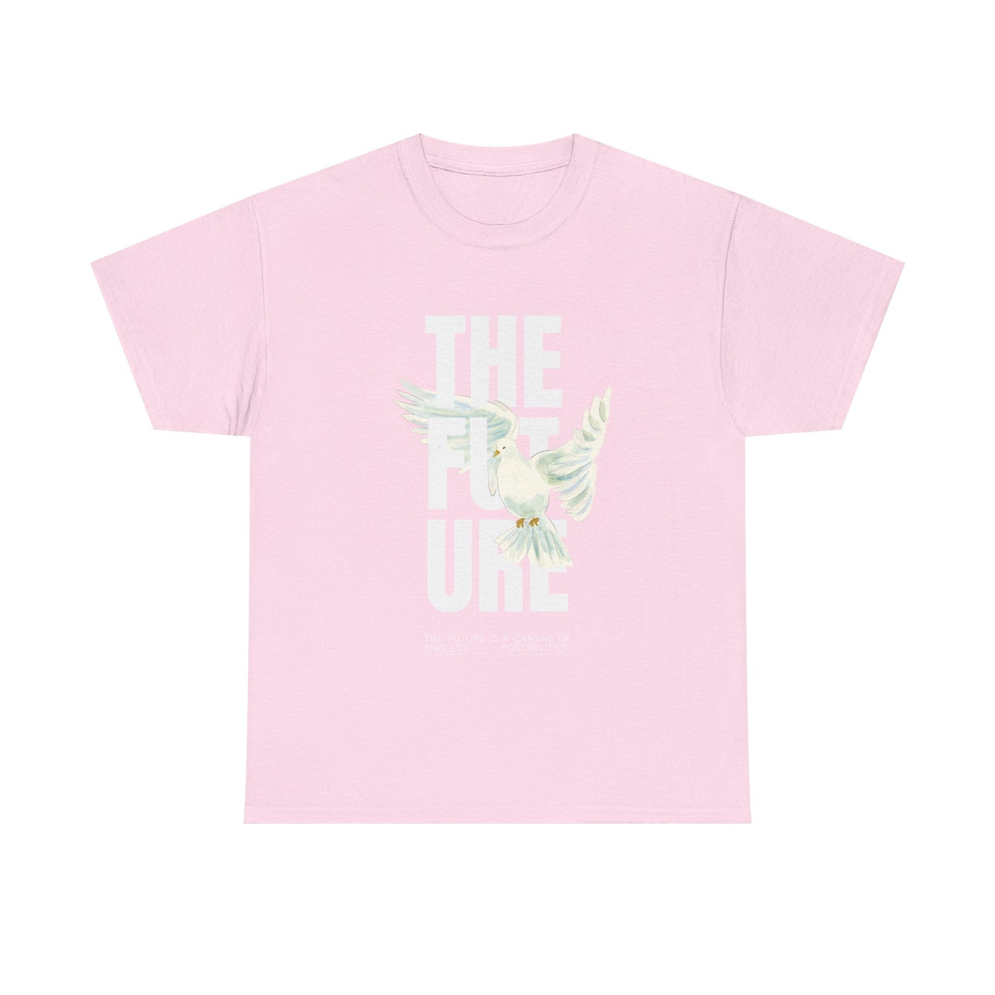 Dove Peace Tee — 'The Future' Soft White Graphic T-Shirt