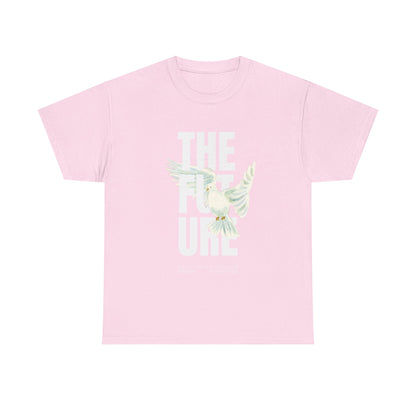 Dove Peace Tee — 'The Future' Soft White Graphic T-Shirt