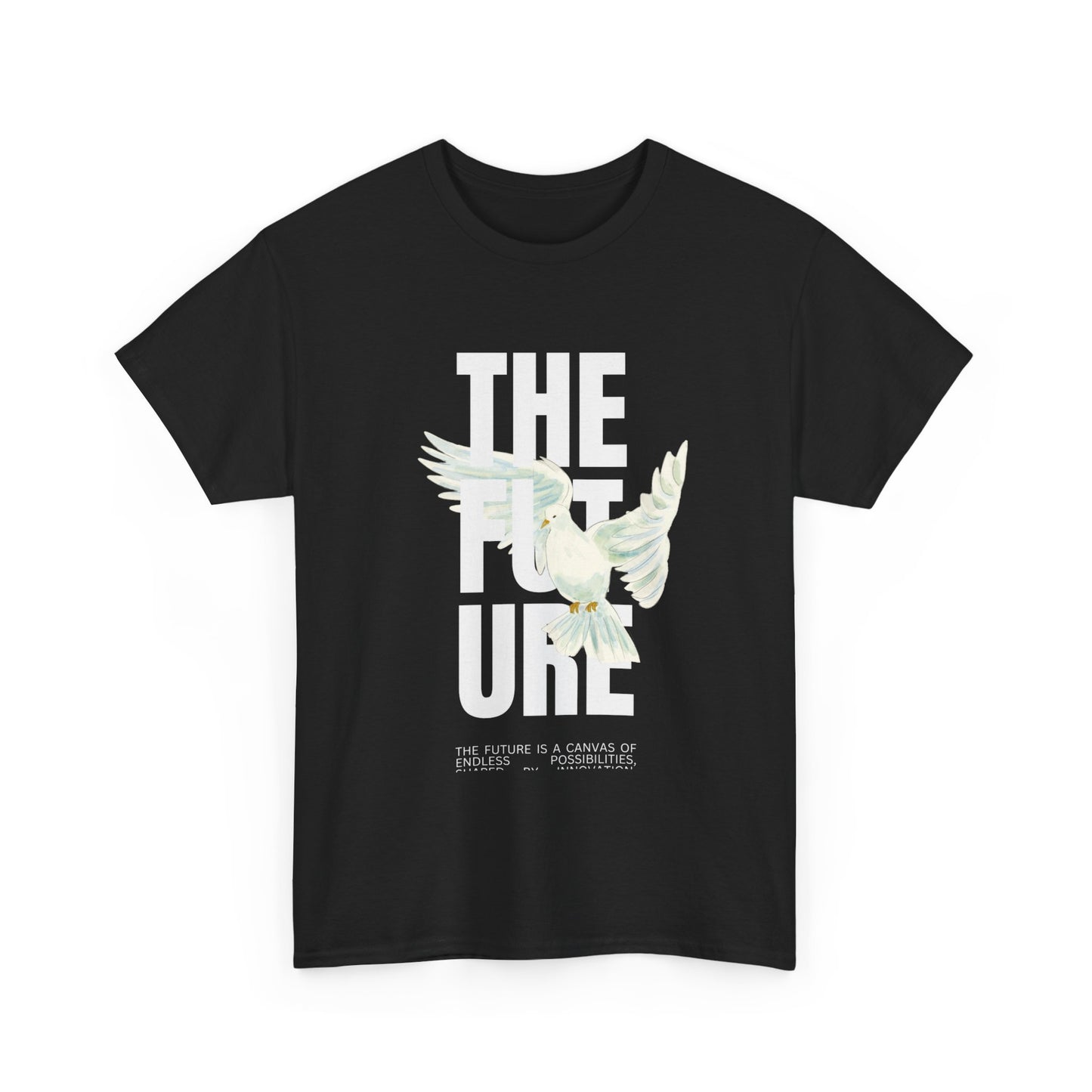 Dove Peace Tee — 'The Future' Soft White Graphic T-Shirt