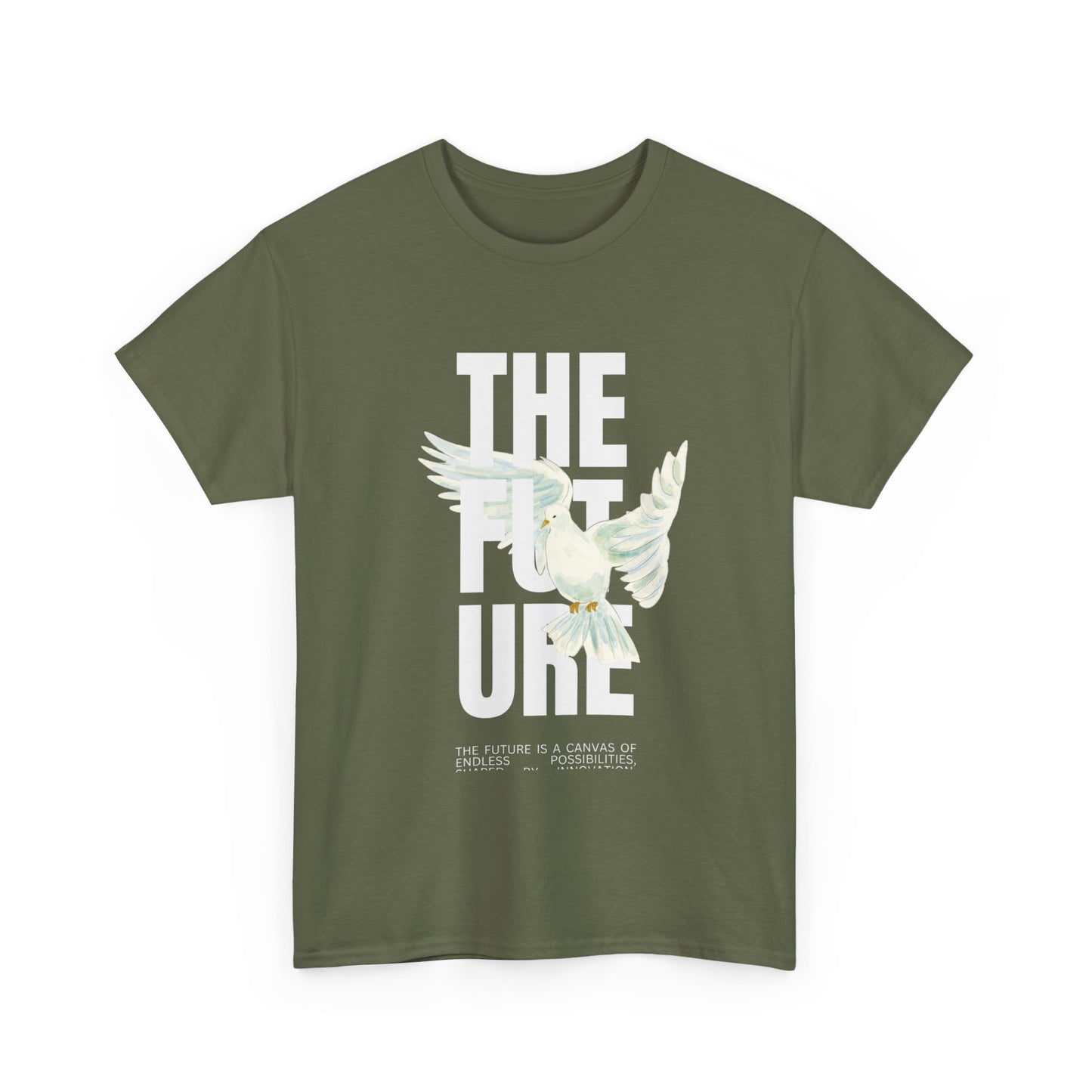 Dove Peace Tee — 'The Future' Soft White Graphic T-Shirt