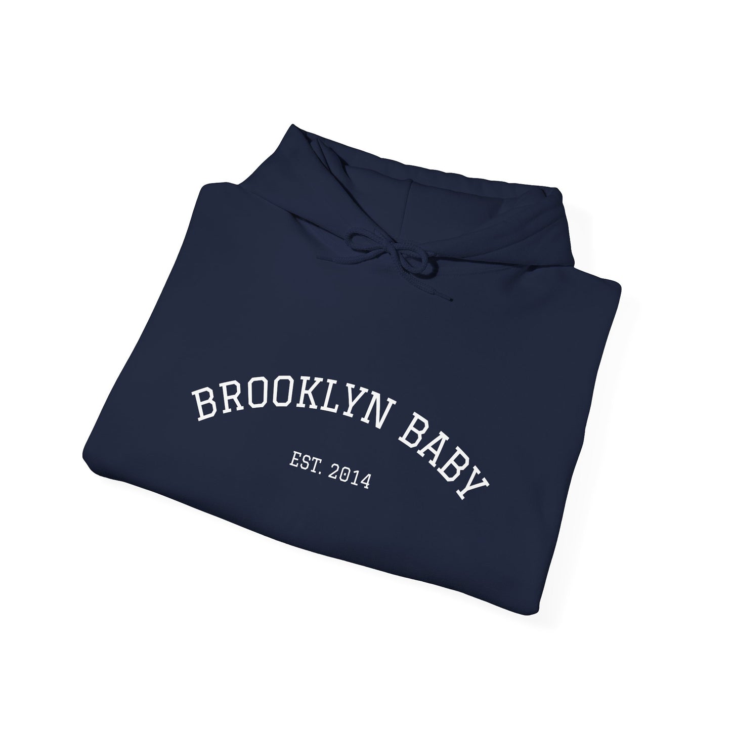 Brooklyn Baby Hoodie – Minimalist 'BROOKLYN BABY EST 2014' Pullover