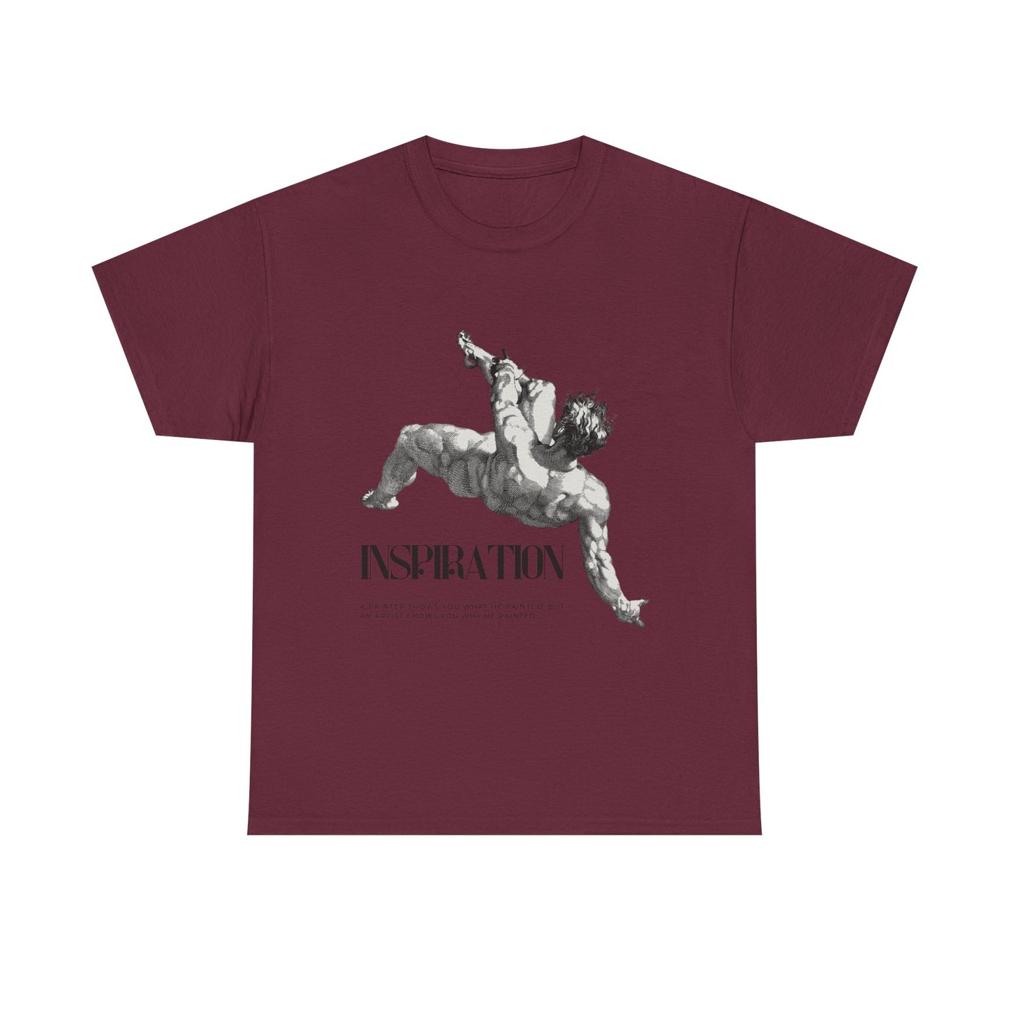 Inspiration Statue Art Tee — Classical Sculpture Graphic T-Shirt