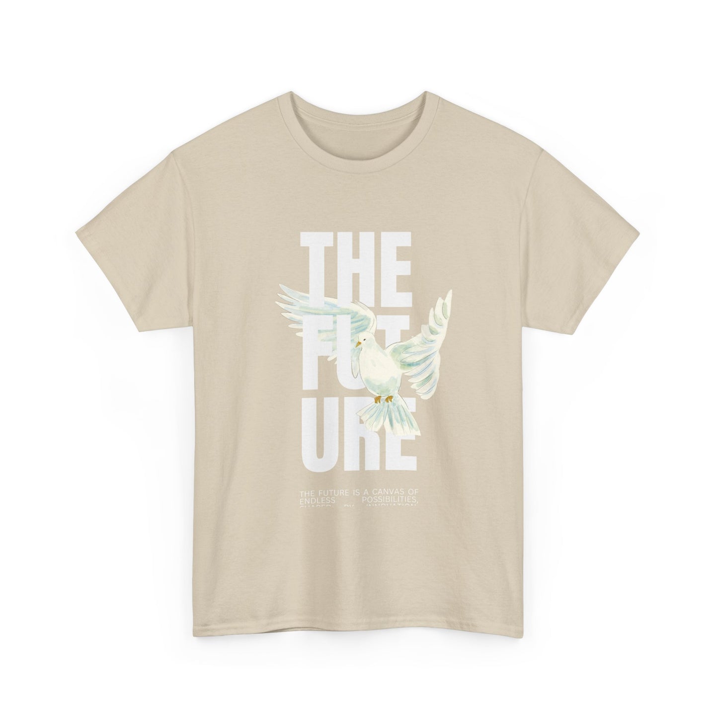 Dove Peace Tee — 'The Future' Soft White Graphic T-Shirt
