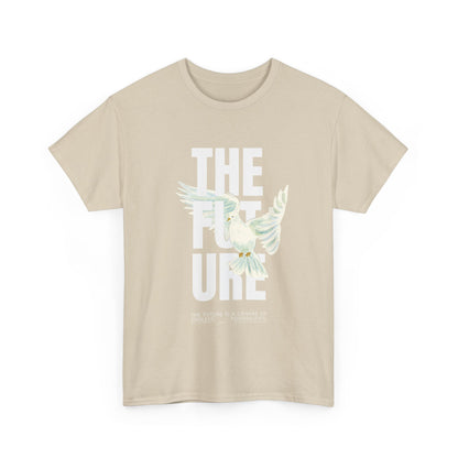 Dove Peace Tee — 'The Future' Soft White Graphic T-Shirt
