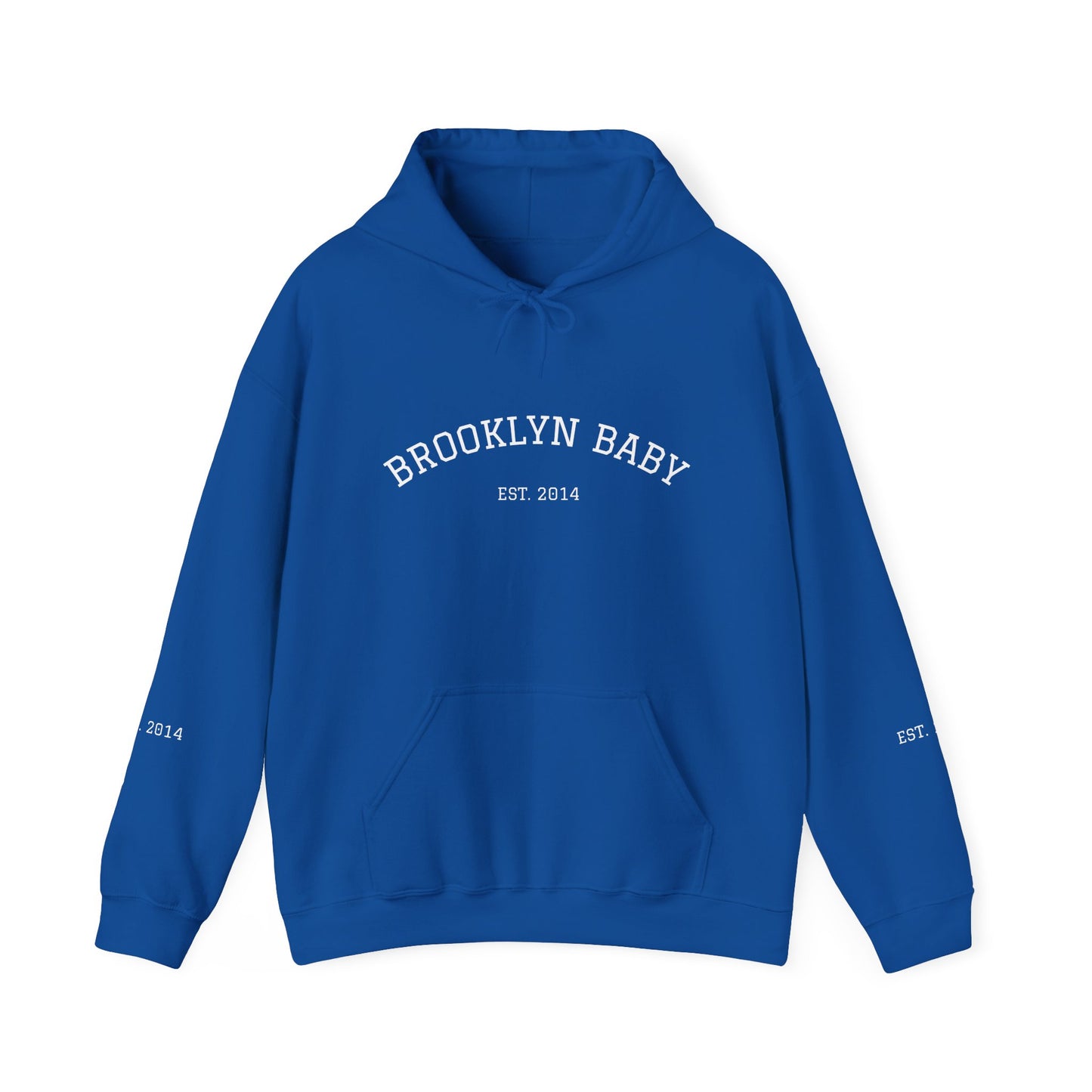 Brooklyn Baby Hoodie – Minimalist 'BROOKLYN BABY EST 2014' Pullover