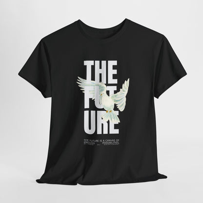 Dove Peace Tee — 'The Future' Soft White Graphic T-Shirt