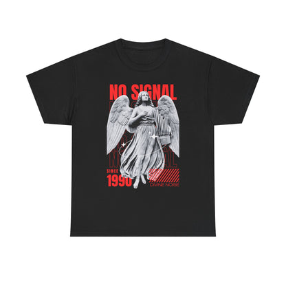 Graphic Tee — 'No Signal' Angel Vintage 1990s Retro Streetwear