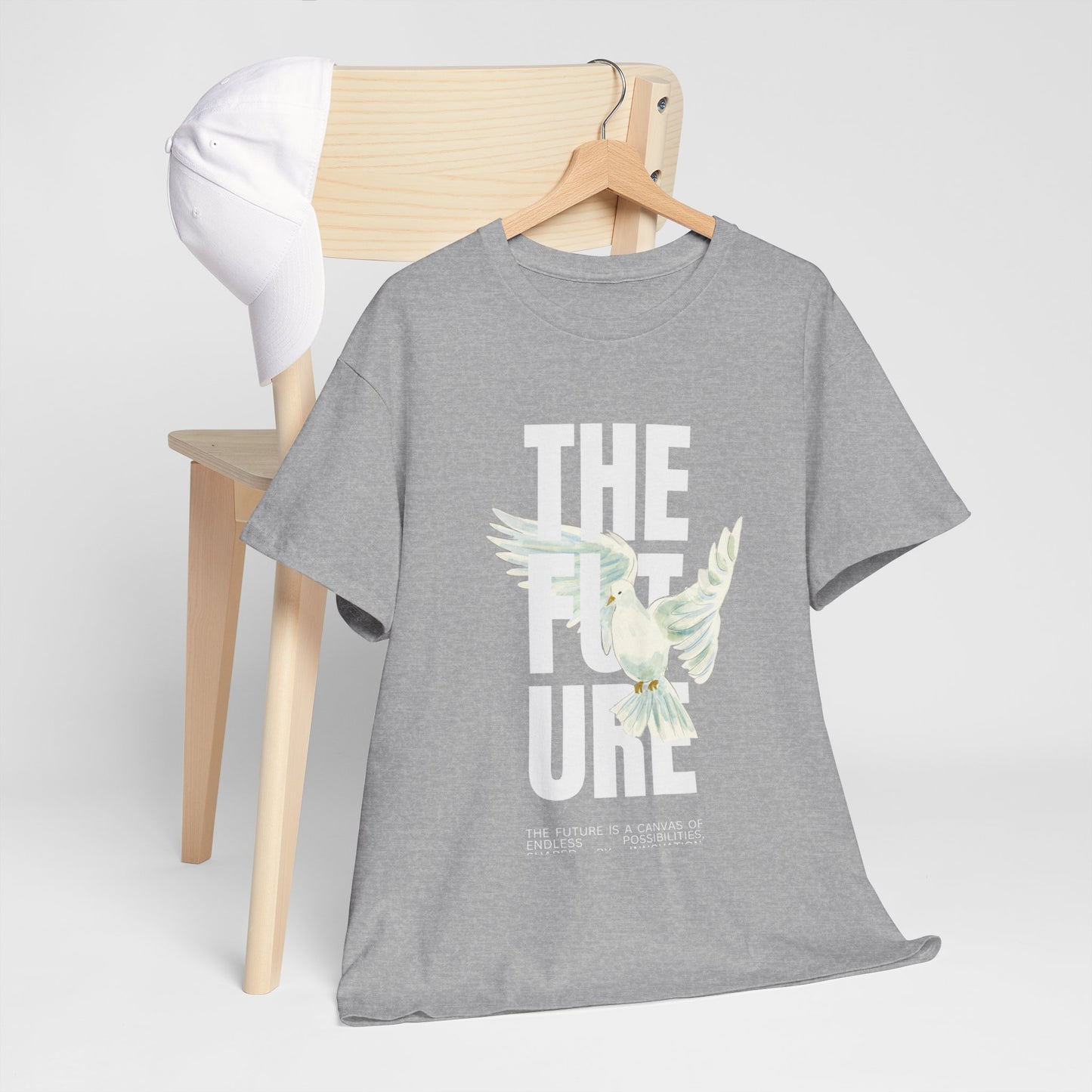 Dove Peace Tee — 'The Future' Soft White Graphic T-Shirt