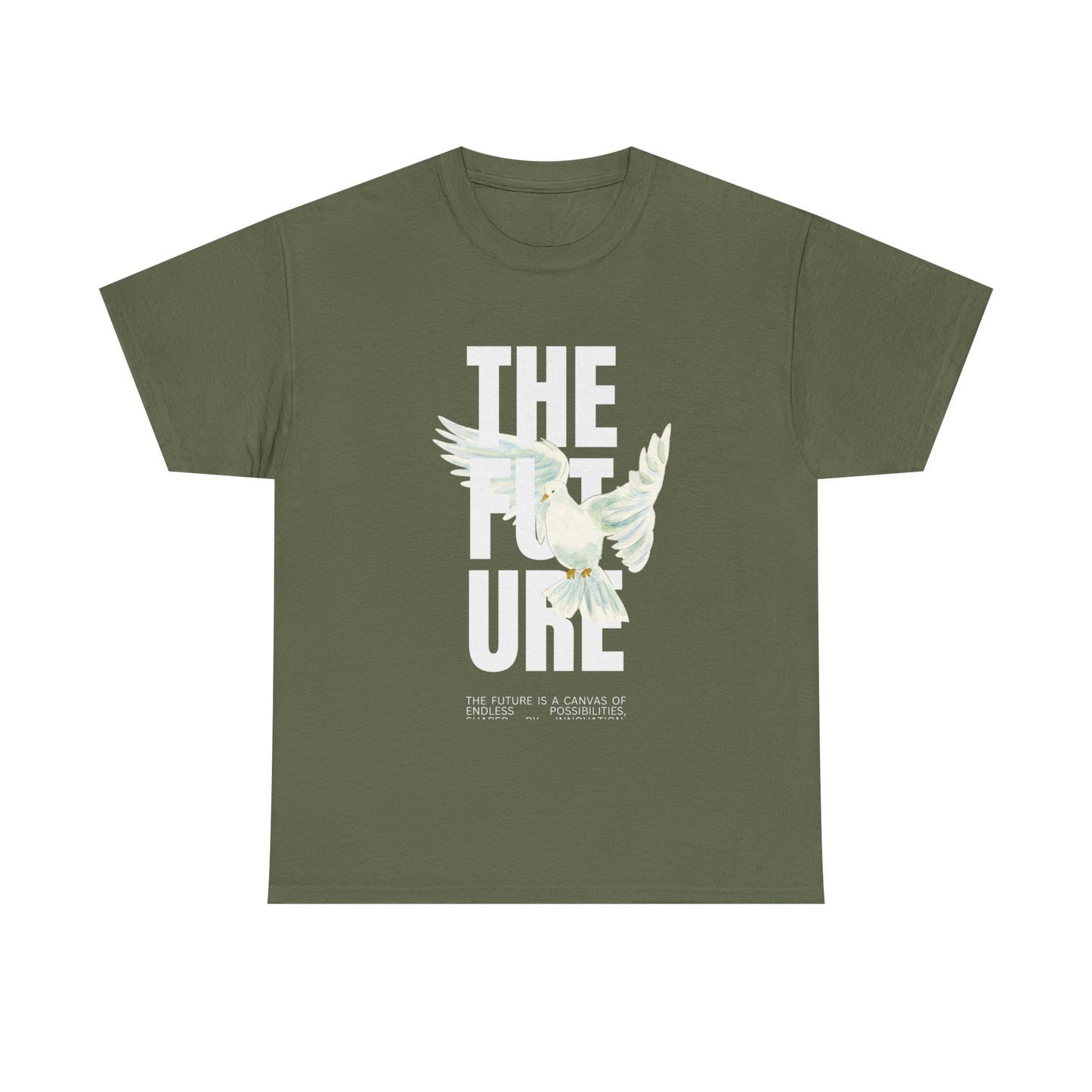 Dove Peace Tee — 'The Future' Soft White Graphic T-Shirt