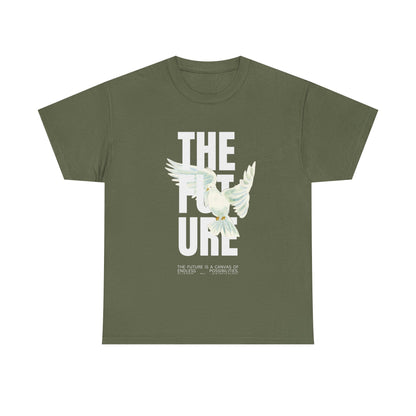Dove Peace Tee — 'The Future' Soft White Graphic T-Shirt