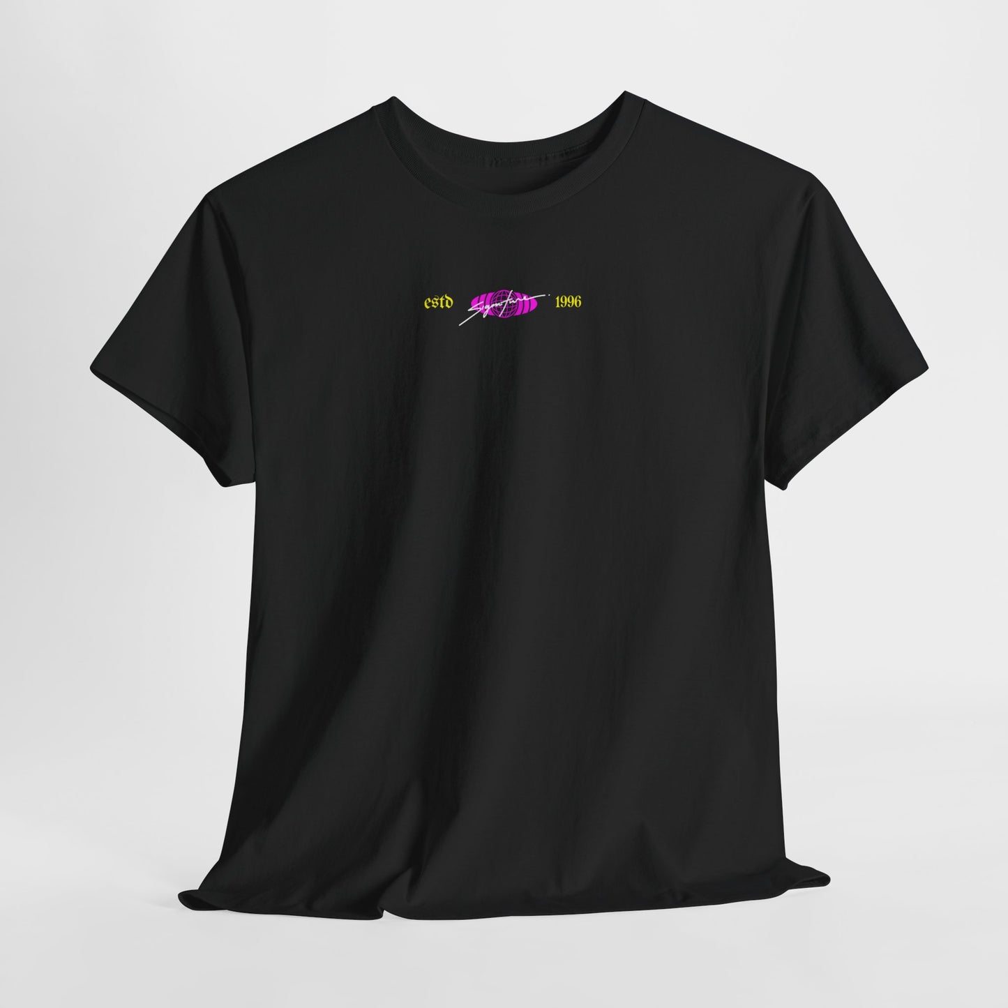 Fearless Statue Graphic Tee — Neon Streetwear T-Shirt