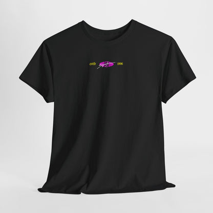 Fearless Statue Graphic Tee — Neon Streetwear T-Shirt