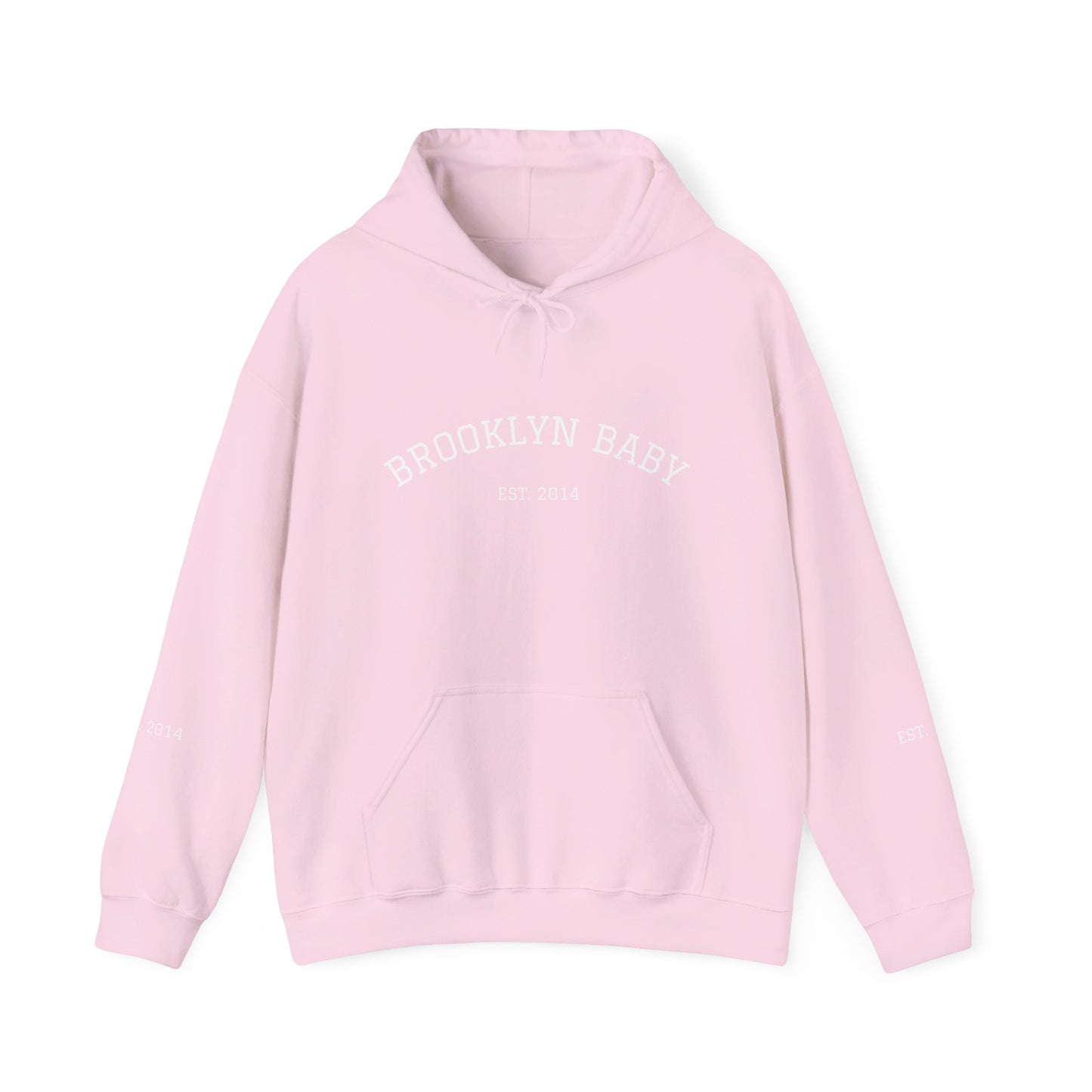 Brooklyn Baby Hoodie – Minimalist 'BROOKLYN BABY EST 2014' Pullover