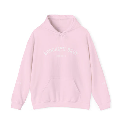 Brooklyn Baby Hoodie – Minimalist 'BROOKLYN BABY EST 2014' Pullover