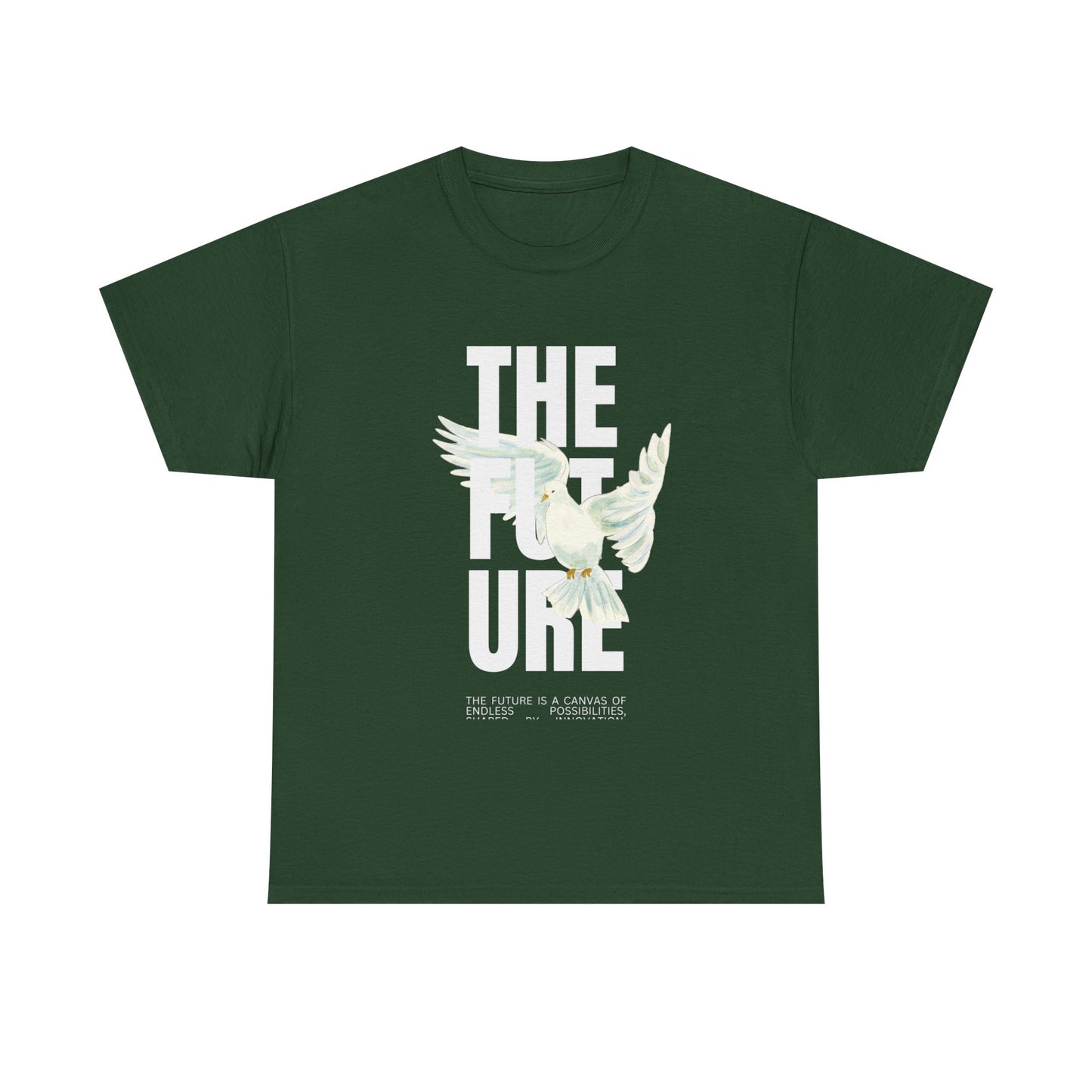 Dove Peace Tee — 'The Future' Soft White Graphic T-Shirt